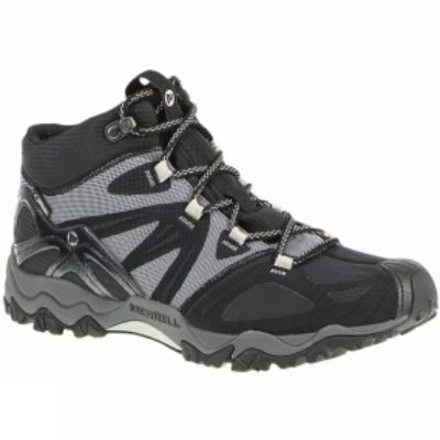 Merrell Mens Grassbow Mid Sport Gore-Tex Boot Black/Silver